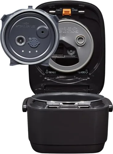 Vista 2 de Zojirushi NW-JEC10BA - Arrocera y calentador de calor por inducción de presión (IH), 5.5 tazas, fabricado en Japón
