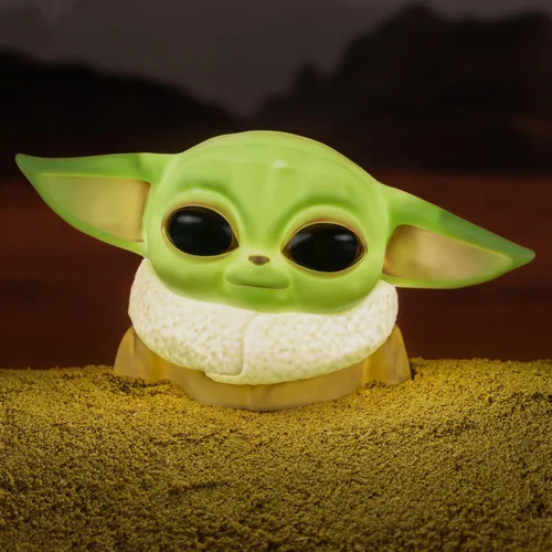 Vista 3 de The Mandalorian Baby Yoda Grogu - Lámpara de escritorio con licencia oficial de Star Wars, plástico