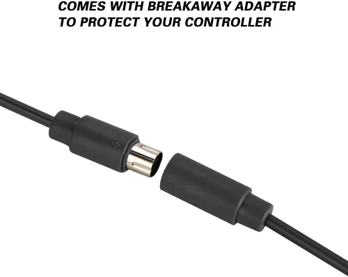 Vista 6 de Cable de repuesto USB de 5 pines para gamepad de 8.2 pies con adaptador separable para Xbox 360, cable de repuesto para controlador Xbox 360, cable