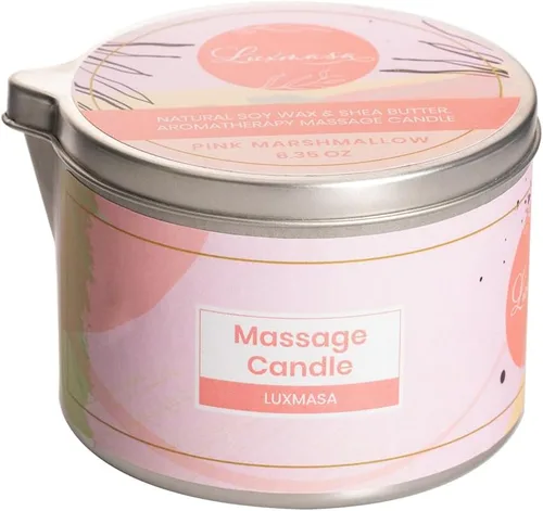 Vista 11 de Vela de masaje, aceite de soja perfumado a baja temperatura, terapia de calor, loción de aceite corporal, aceite de karité natural, aceite de masaje