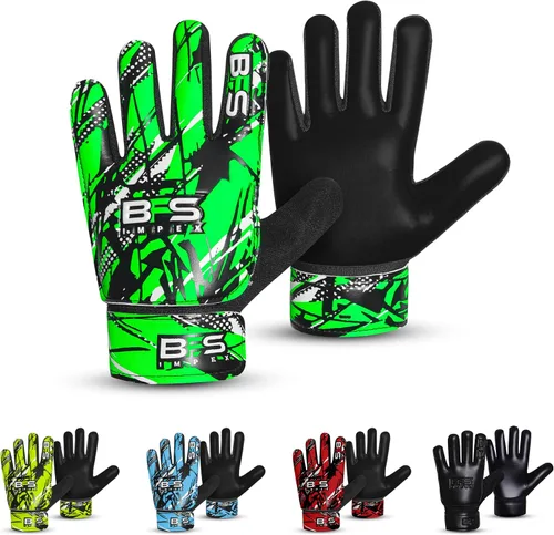 Vista 13 de Guantes de portero de fútbol para niños, guantes de portero de fútbol juvenil para niños, jóvenes y niños con palma de látex antideslizante fuerte