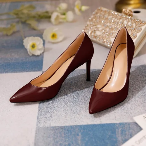 Vista 4 de YODEKS Zapatos de vestir de tacón alto con punta puntiaguda para mujer