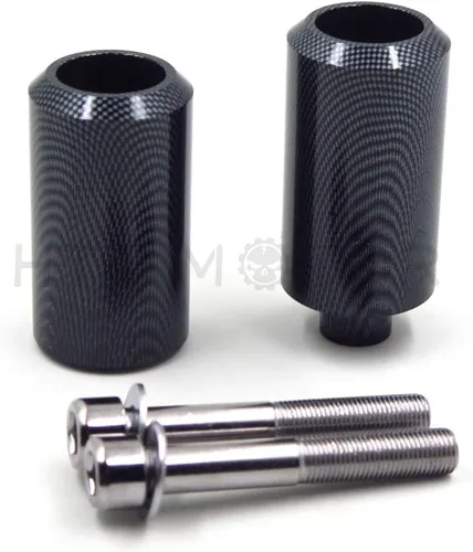 Vista 6 de Protector de choque deslizante de marco negro compatible con Yzf R6 Yzfr6 1999-2002