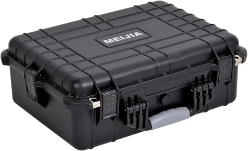 Vista 30 de MEIJIA - Funda rígida impermeable para cámara IP67 para todo tipo de clima, funda protectora rígida, con espuma personalizable, compatible