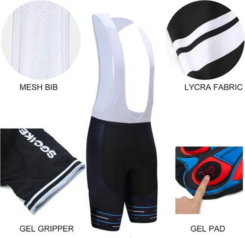 Vista 5 de Juego de camiseta de ciclismo World Tour Pro Team 2023 para hombre, transpirable, camiseta de bicicleta MTB, kits cortos de gel
