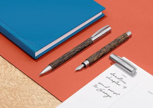 Vista 5 de Faber-Castell Ambition Pluma estilográfica de madera de coco B