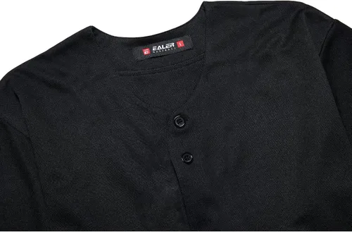 Vista 5 de EALER BJ80 Series - Camiseta de béisbol para hombre, con botones, manga corta, hipster, hip hop, uniformes deportivos