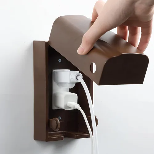 Vista 11 de Bates - Caja de seguridad para bebés, color negro, fundas para enchufes a prueba de bebés, cubiertas de enchufe para enchufes eléctricos