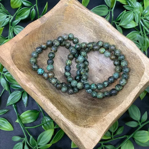 Vista 135 de Gem Avenue Handmade Round Bead Stretch Bracelet Unisex Natural Stone Beaded Jewelry for Men & Women, Elastic Wristband for Daily Wear