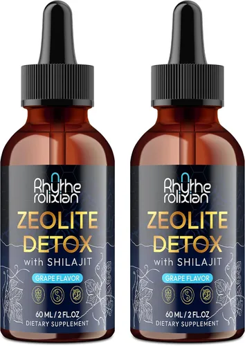 Vista 8 de Gotas de Desintoxicación de Zeolita Rhytherolixian – Mineral Shilajit con Ácido Fúlvico y Húmico Limpieza de Hígado e Intestino Suplemento