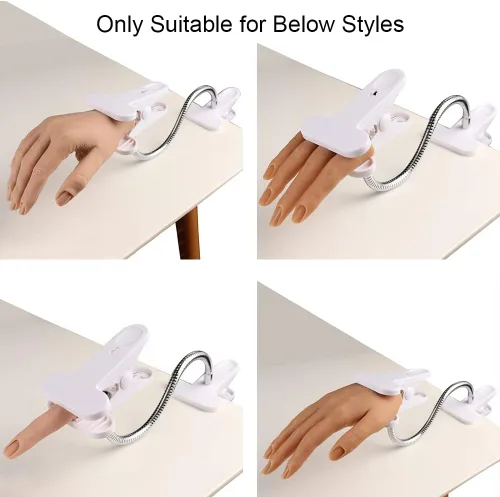Vista 4 de KnowU Soporte de teléfono de cama de cuello de cisne flexible abrazadera de clip de brazo largo para escritorio, manos de práctica de uñas, soporte