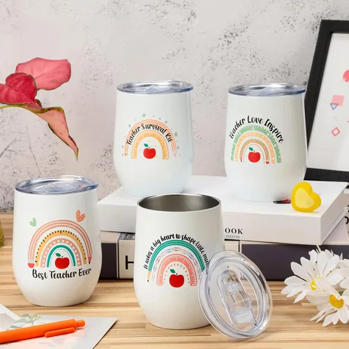 Vista 4 de Newtay 4 piezas de regalos para profesores para mujeres, taza para profesores, regalos de agradecimiento para estudiantes, regalos de cumpleaños