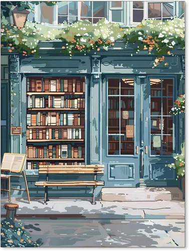Vista 7 de Haitunone Arte de Pared de Lectura Femenina Victoriana Academia Oscura Libros Melancólicos Póster Pintura al Óleo Antigua Impresiones en Lienzo
