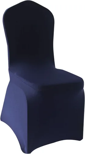 Vista 6 de Fundas elásticas para sillas de elastano negro, 12 fundas elásticas para sillas de boda, fiesta, comedor, buceo (negro, 12)