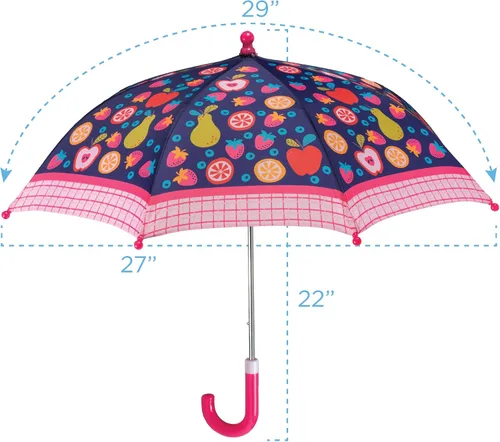 Vista 38 de Stephen Joseph, Paraguas para niños pequeños con cierre sin pellizcos y diseño colorido