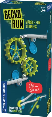 Vista 7 de Paquete de expansión de esquina flexible Gecko Run Marble Run de Thames & Kosmos – Truco extra para el conjunto de inicio de Marble Run vertical