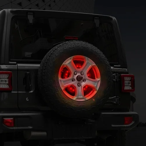 Vista 7 de JWWY Lámpara de luz de freno de repuesto compatible con Jeep Wrangler JL JLU JK JKU TJ 4XE 1997-2024+ accesorios exteriores, anillo de luz de freno