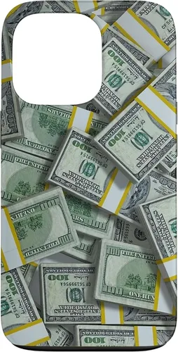 Vista 10 de Pile Money Finance Currency 100 Dollar Stacks Bill s Success Case para iPhone 17