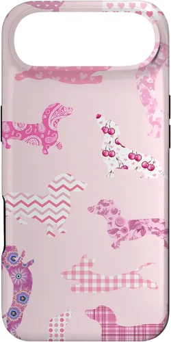 Vista 25 de Funda para iPhone 11 rosa boho Dachshund Doxie