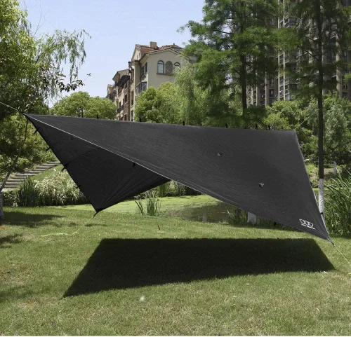 Vista 3 de Gold Armour - Toldo para lluvia para hamaca de lona, calidad premium, 14.7 pies, 12 pies, 10 pies, 8 pies, cubierta de toldo para lluvia, toldo