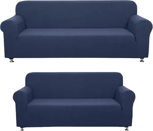 Vista 15 de Sapphire Home - Juego de 2 fundas para sofá, sofá de 2 plazas, ajuste elástico, sin arrugas, funda protectora para muebles para 3/2 cojines