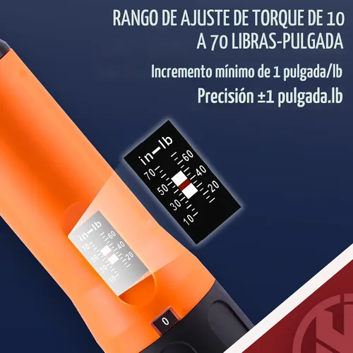 Vista 4 de KNINE OUTDOORS Juego de Llaves de Torsión/Destornillador Dinamométrico de 10-70 Libras-Pulgada para Mantenimiento con Mango de Barra en T, 40 Puntas