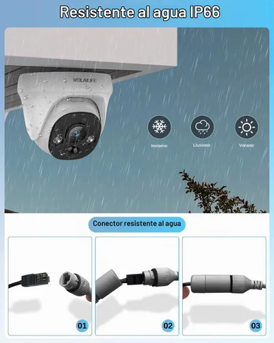 Vista 6 de sistema atado con alambre de la cámara de seguridad 4K POE, sistemas