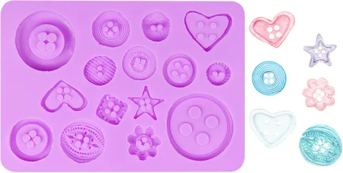 Vista 7 de Moldes de silicona para baby shower, pies de bebé, botella de mano, botón de ropa, fondant para decoración de pasteles, decoración de cupcakes