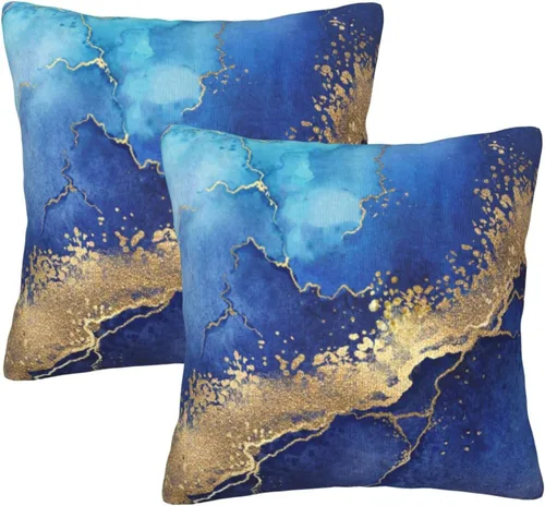 Vista 13 de Perinsto Juego de 2 fundas de almohada con estampado de leopardo, fundas de almohada decorativas con textura de piel de animal, fundas de cojín