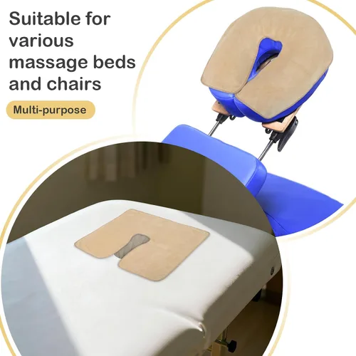 Vista 6 de SINLAND Fundas de microfibra para cuna facial, tamaño grande, suave y reutilizable, antiadherente, para reposacabezas de masaje, adecuada