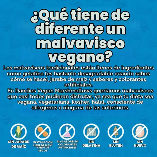 Vista 7 de Dandies Jumbo Campers, Malvaviscos Veganos, Sin Saborizante Artificial, Colorantes Alimentarios, Jarabe de Maíz o Gelatina, Perfectos para S’mores
