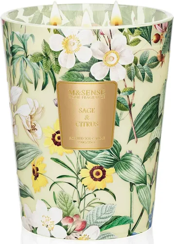 Vista 31 de M&SENSE - Vela de cera de soja natural aromática de 35 onzas, extragrande, 3 mechas, 150 horas, larga duración, combustión lenta, para decoración