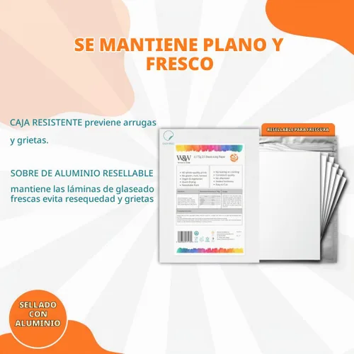 Vista 5 de Watson & Webb Hojas de glaseado comestibles de 8.5 x 11 pulgadas, glaseado