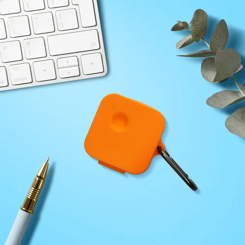 Vista 3 de kwmobile Funda compatible con Nothing Ear (2) - Funda de silicona para auriculares - Naranja