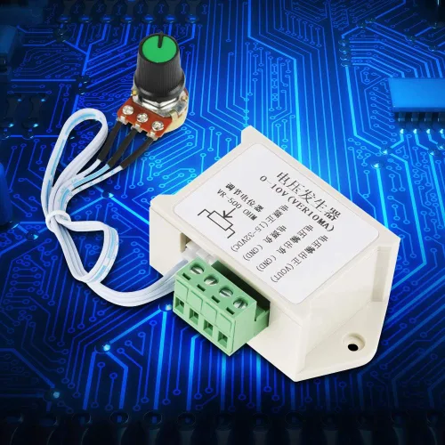 Vista 3 de Módulo generador de voltaje ajustable de 0-10V DC 10mA para control de señal analógica - Unidad de fuente de alimentación de automatización