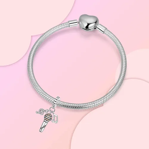 Vista 163 de Dije de girasol con diseño de estrella y luna y elefante para pulsera, collar de plata de ley 925, dijes de corazón de amor para mujer, regalo
