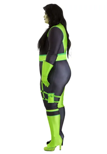 Vista 3 de Disfraz auténtico de Shego Disney para mujer talla plus Multicolor