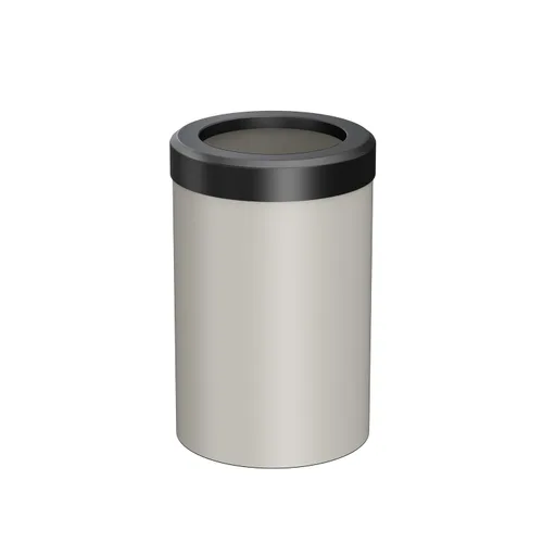Vista 18 de Gatco Cubo de basura pequeño con tapa, redondo de acero inoxidable de 3 galones, debajo del fregadero, latón cepillado, para baño, dormitorio