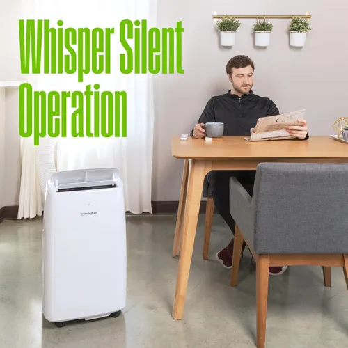 Vista 6 de Westinghouse - Aire acondicionado portátil de 8,000 BTU para habitaciones de hasta 350 pies cuadrados, AC portátil con deshumidificador