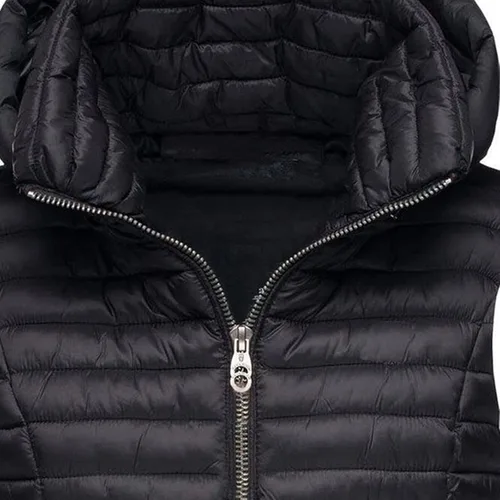 Vista 2 de OSMUAL Chaqueta acolchada para mujer, chaleco de invierno acolchado, ligero, cálido, abrigo con capucha