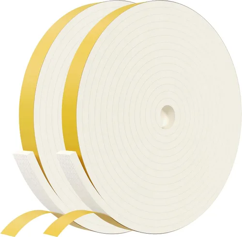 Vista 10 de Cinta aislante de espuma Egofix, burletes para puertas y ventanas, cinta adhesiva de espuma negra resistente al clima para puerta corrediza, marco