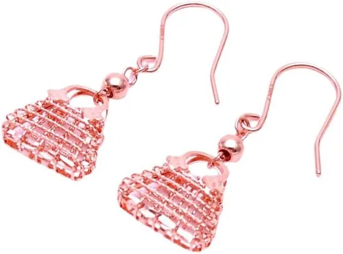 Vista 6 de SAGEKING 2024 New 585 Purple Gold Plated 14K Rose Gold Exquisite Line Geometric Earrings For Women Unique Charm Sparkling Luxury Party Jewelry