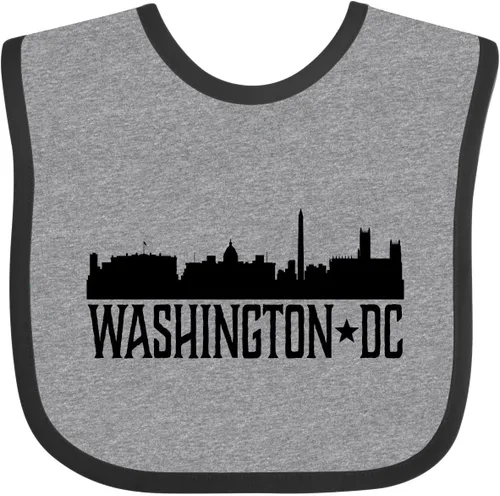 Vista 7 de inktastic Washington DC Skyline Cities Baby Bib