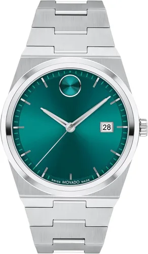 Vista 11 de Movado Bold Quest Men's Sport Watch - Swiss Quartz Movement, Stainless Steel Link Bracelet - 5 ATM Water Resistance - Luxury Fashion Timepiece for