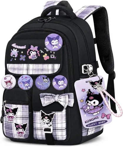 Vista 12 de Festa Park Mochila Linda para Mujeres y Hombres, Bolso Ita, Mochila Kawaii, Mochila Cutecore Grunge Y2K, Mochila de Hombro, Mochila de Día, Bolso