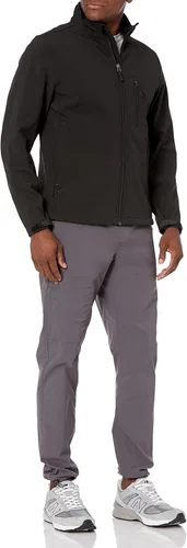 Vista 5 de Tienda Essentials Chaqueta Softshell resistente al agua para hombre grande y alto
