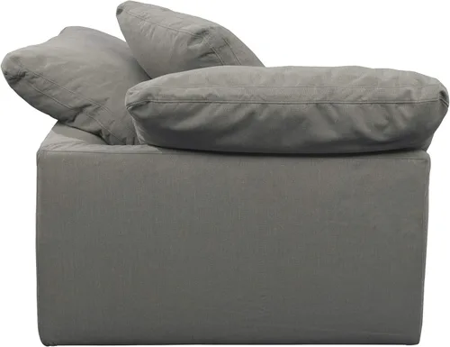 Vista 6 de Sunset Trading Cloud Puff - Sofá modular de 5 piezas con cubierta seccional gris, color gris