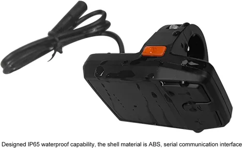 Vista 2 de Focket Computadora de bicicleta, pantalla de kilometraje de engranajes de potencia de velocidad IP65, pantalla LCD de bicicleta eléctrica DC 24 V 36