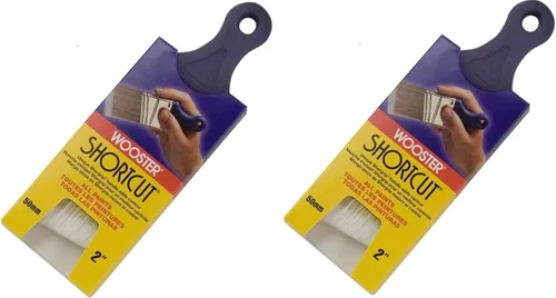 Vista 45 de Wooster Brush Q3211-2 - Pincel de ángulo de acceso directo (2 pulgadas), color blanco