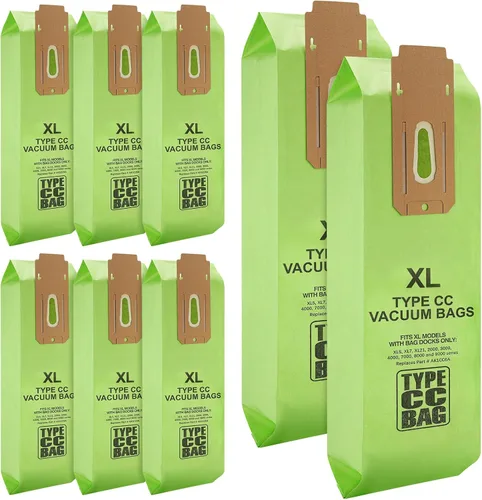 Vista 11 de Paquete de 16 bolsas de vacío para Oreck tipo CC, se adapta a todas las Verde